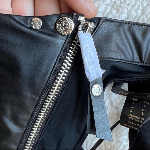 Honey Birdette George Thong Luxury Bondage Lingerie with Silver Hardware - Picture 6 of 8